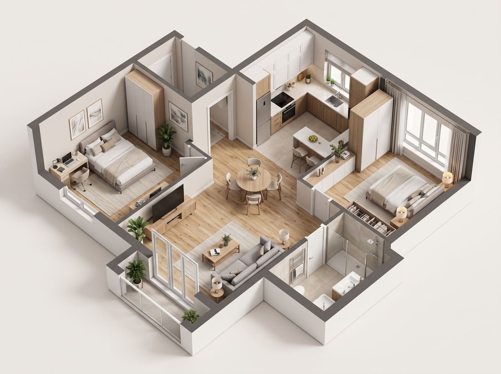 Floor Plan AI example render